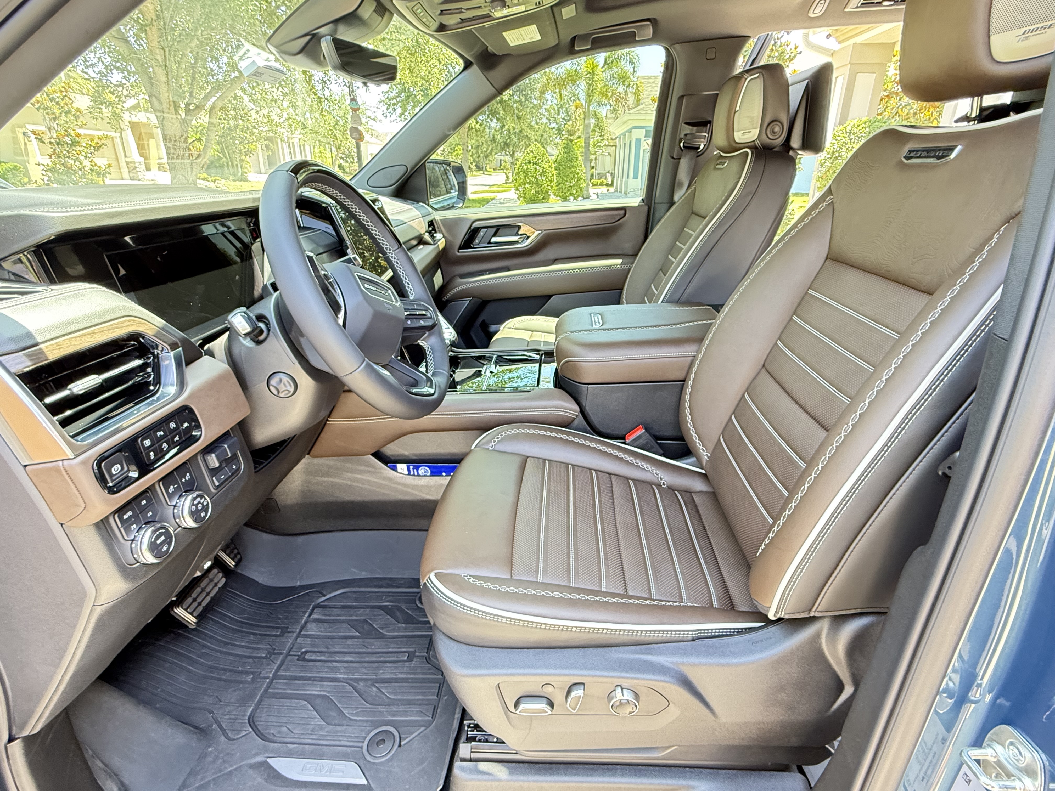 Pristine red and black leather interior after full detail